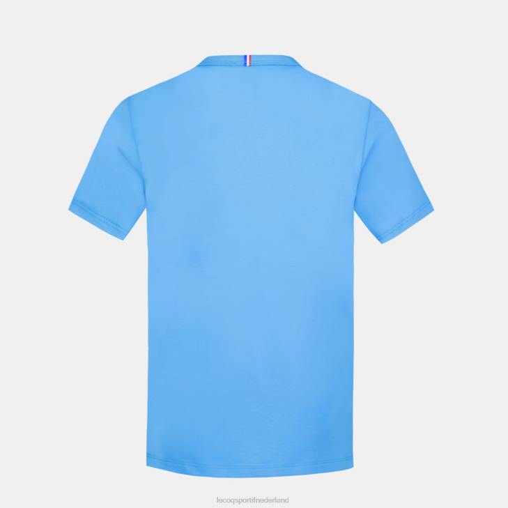 kleding LDBJ379 kinderen Le Coq Sportif t-shirtje blauw