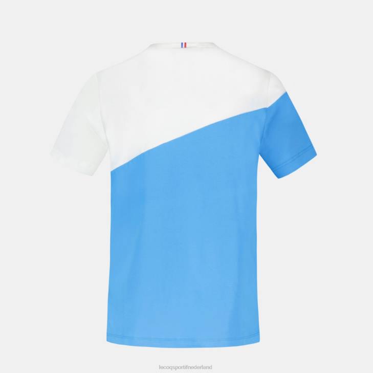 kleding LDBJ381 kinderen Le Coq Sportif t-shirtje blauw