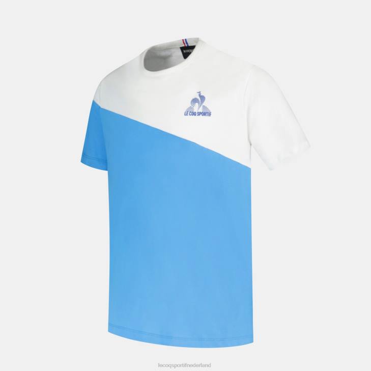 kleding LDBJ381 kinderen Le Coq Sportif t-shirtje blauw