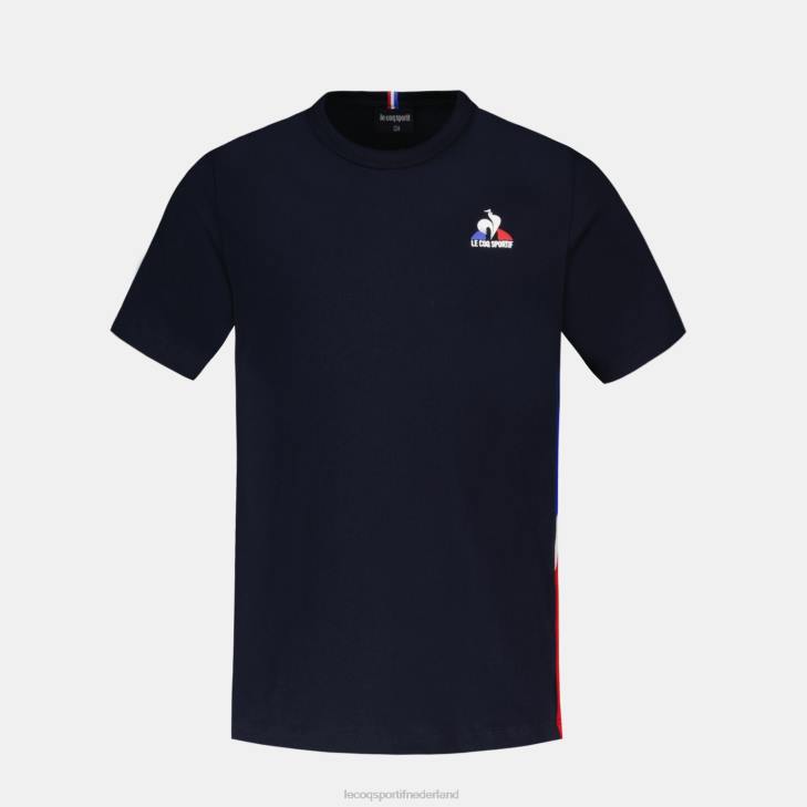 kleding LDBJ385 kinderen Le Coq Sportif t-shirtje blauw