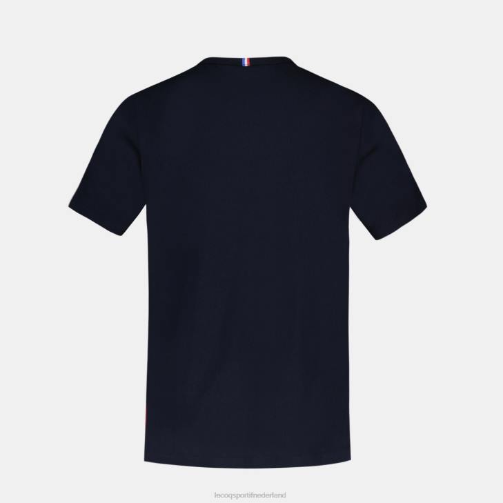 kleding LDBJ385 kinderen Le Coq Sportif t-shirtje blauw