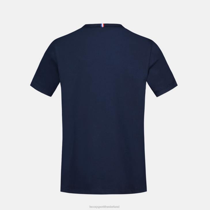 kleding LDBJ388 kinderen Le Coq Sportif t-shirtje blauw