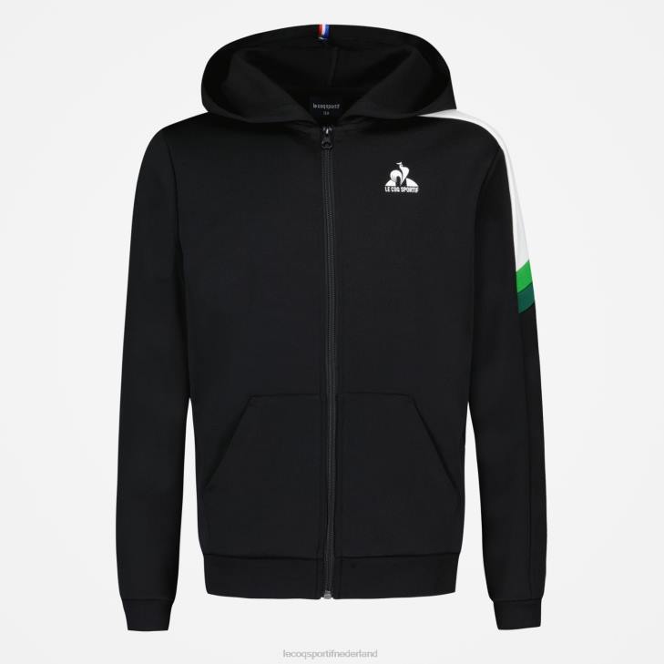 kleding LDBJ391 kinderen Le Coq Sportif sweatshirt met capuchon en ritssluiting veelkleurig