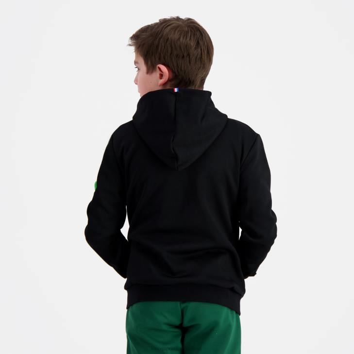 kleding LDBJ391 kinderen Le Coq Sportif sweatshirt met capuchon en ritssluiting veelkleurig