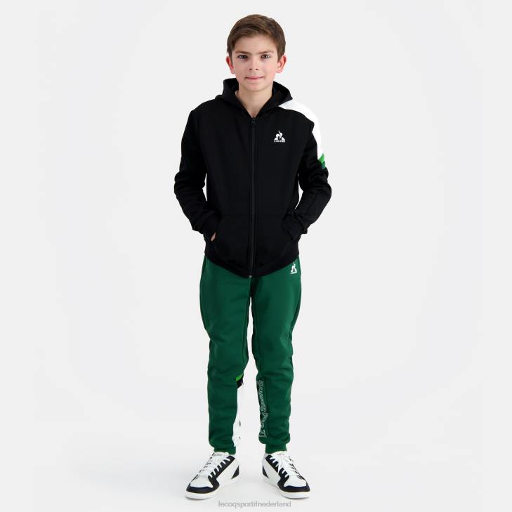 kleding LDBJ391 kinderen Le Coq Sportif sweatshirt met capuchon en ritssluiting veelkleurig