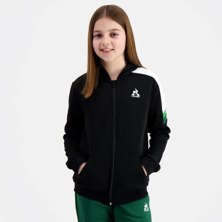 kleding LDBJ391 kinderen Le Coq Sportif sweatshirt met capuchon en ritssluiting veelkleurig