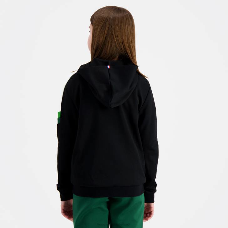 kleding LDBJ391 kinderen Le Coq Sportif sweatshirt met capuchon en ritssluiting veelkleurig