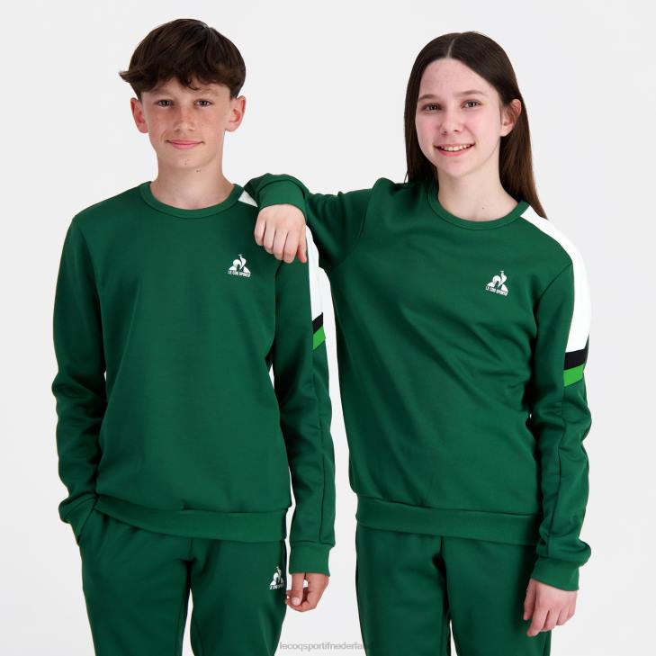 kleding LDBJ392 kinderen Le Coq Sportif sweatshirt groen