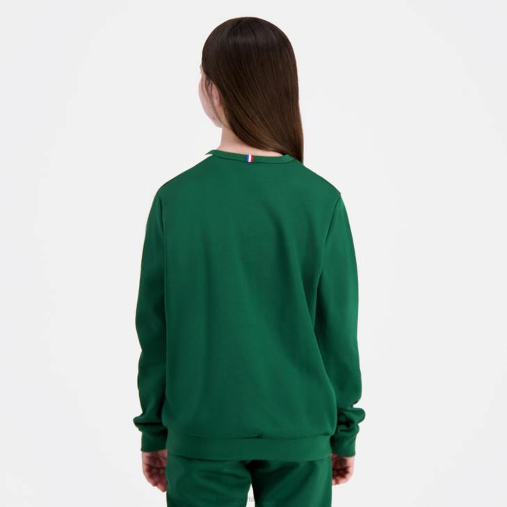 kleding LDBJ392 kinderen Le Coq Sportif sweatshirt groen