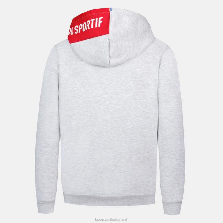 kleding LDBJ393 kinderen Le Coq Sportif sweatshirt met capuchon grijs