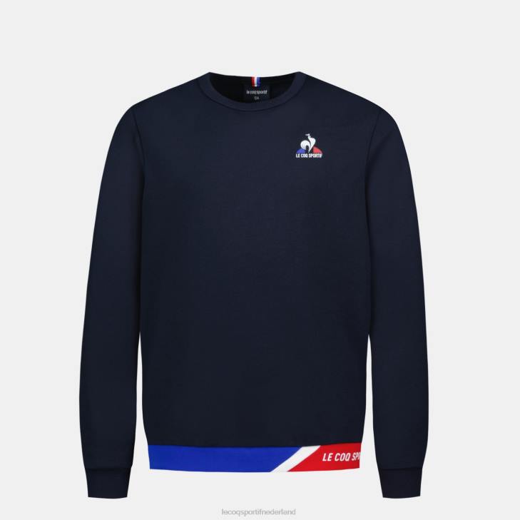 kleding LDBJ394 kinderen Le Coq Sportif sweatshirt blauw