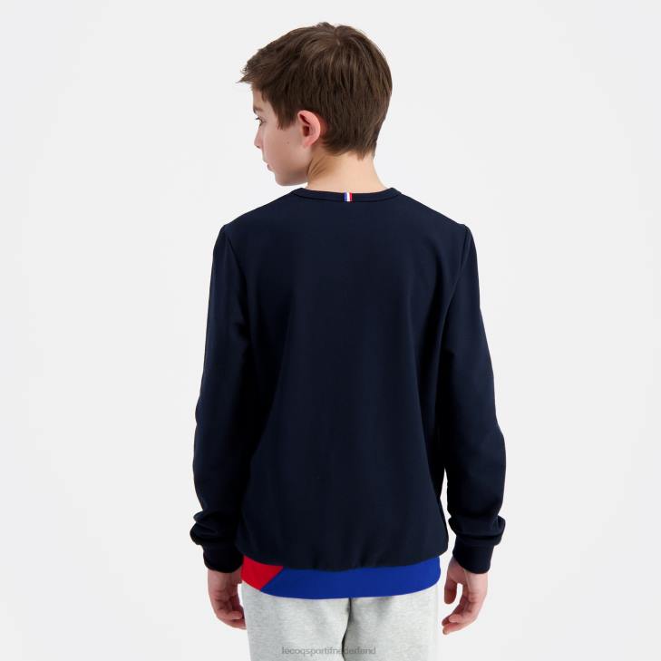 kleding LDBJ394 kinderen Le Coq Sportif sweatshirt blauw