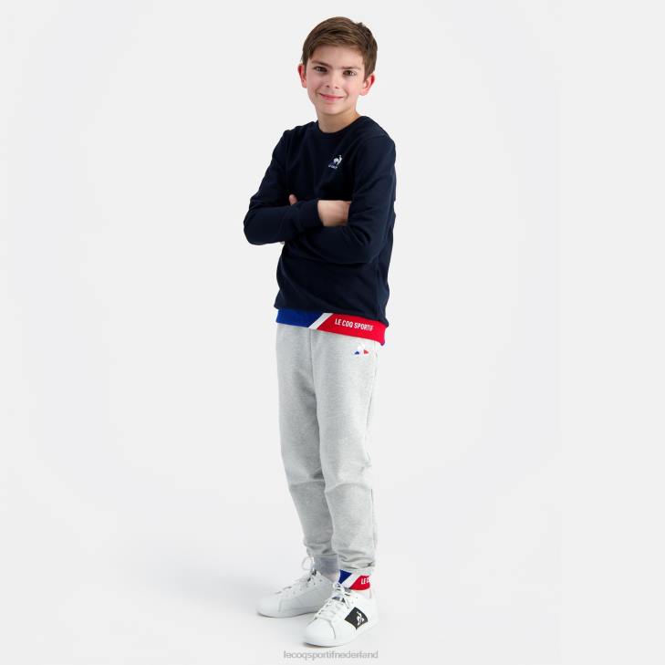 kleding LDBJ394 kinderen Le Coq Sportif sweatshirt blauw