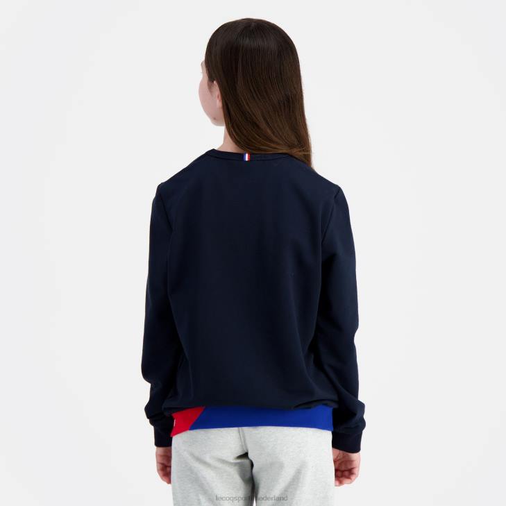 kleding LDBJ394 kinderen Le Coq Sportif sweatshirt blauw