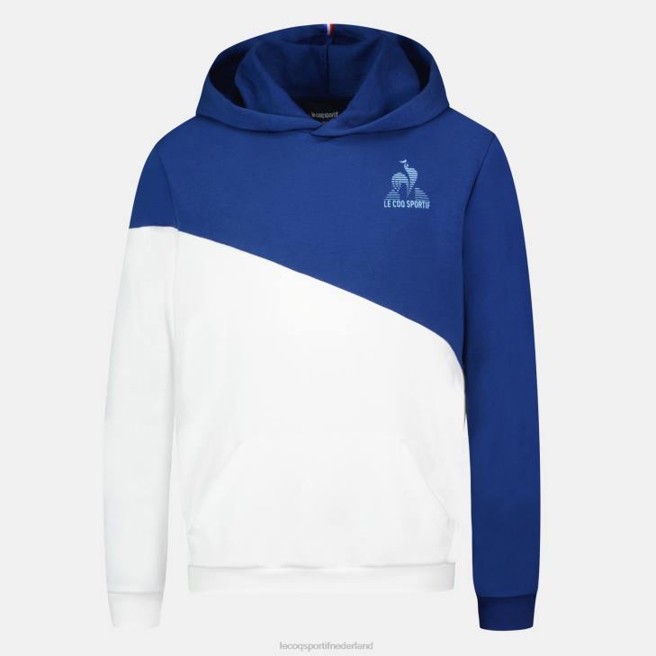 kleding LDBJ395 kinderen Le Coq Sportif sweatshirt met capuchon blauw