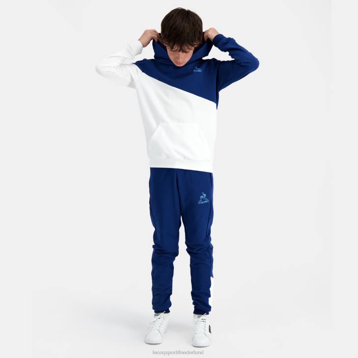 kleding LDBJ395 kinderen Le Coq Sportif sweatshirt met capuchon blauw