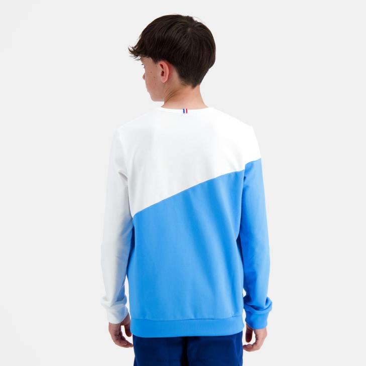 kleding LDBJ396 kinderen Le Coq Sportif sweatshirt blauw