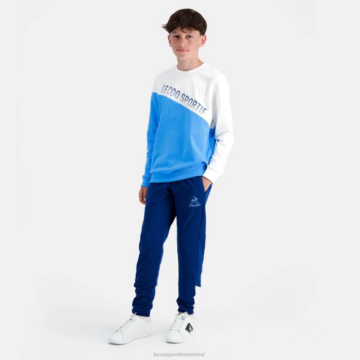 kleding LDBJ396 kinderen Le Coq Sportif sweatshirt blauw