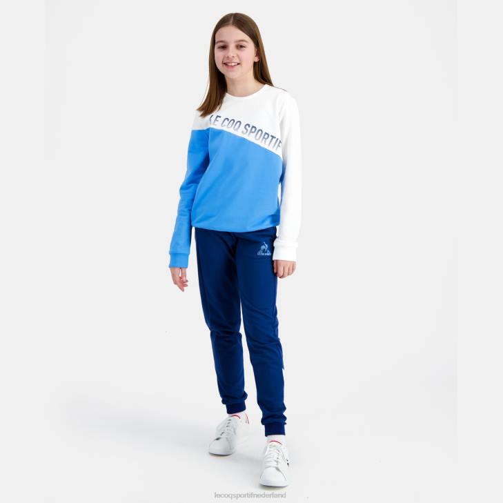 kleding LDBJ396 kinderen Le Coq Sportif sweatshirt blauw