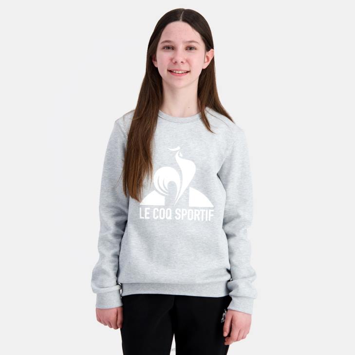 kleding LDBJ397 kinderen Le Coq Sportif sweatshirt grijs