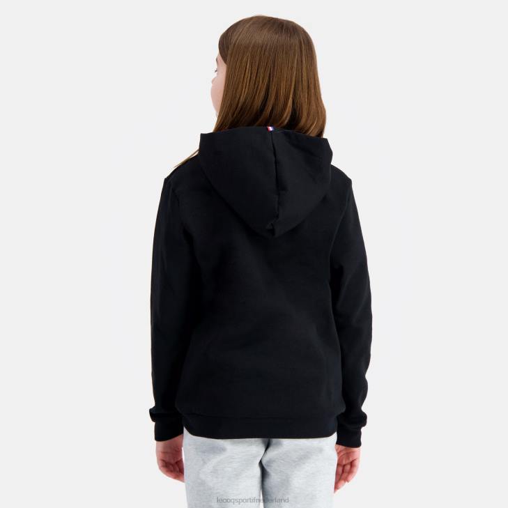 kleding LDBJ399 kinderen Le Coq Sportif sweatshirt met capuchon zwart