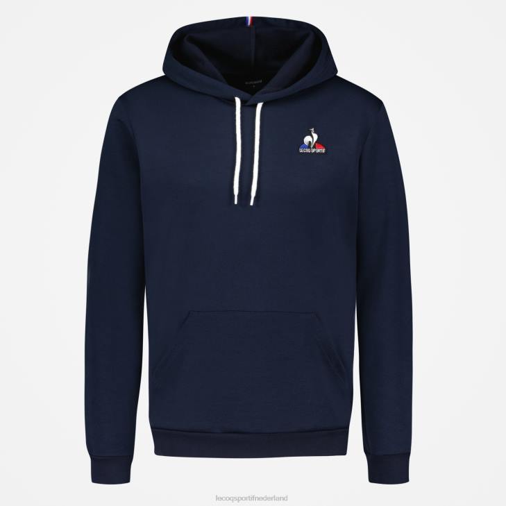 kleding LDBJ4 Heren Le Coq Sportif sweatshirt met capuchon blauw