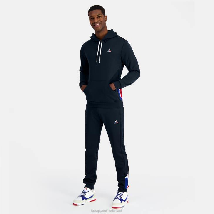 kleding LDBJ4 Heren Le Coq Sportif sweatshirt met capuchon blauw