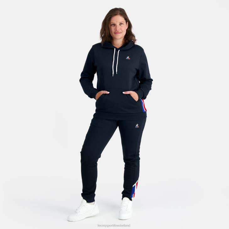 kleding LDBJ4 Heren Le Coq Sportif sweatshirt met capuchon blauw