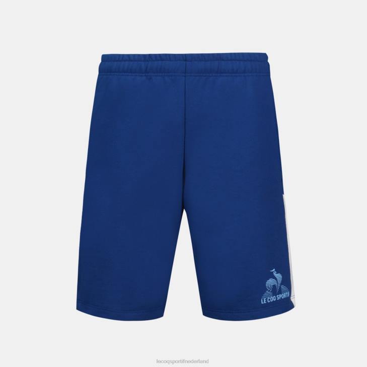 kleding LDBJ401 kinderen Le Coq Sportif korte broek blauw
