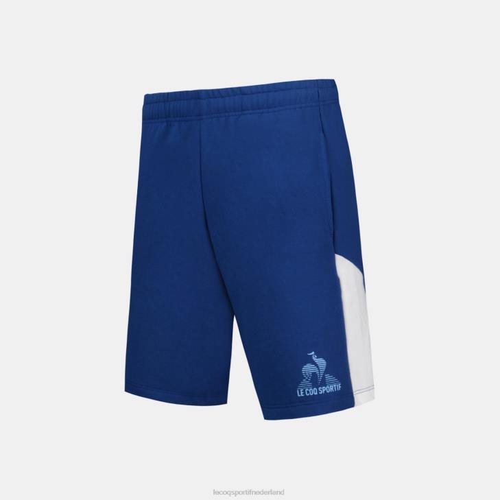 kleding LDBJ401 kinderen Le Coq Sportif korte broek blauw
