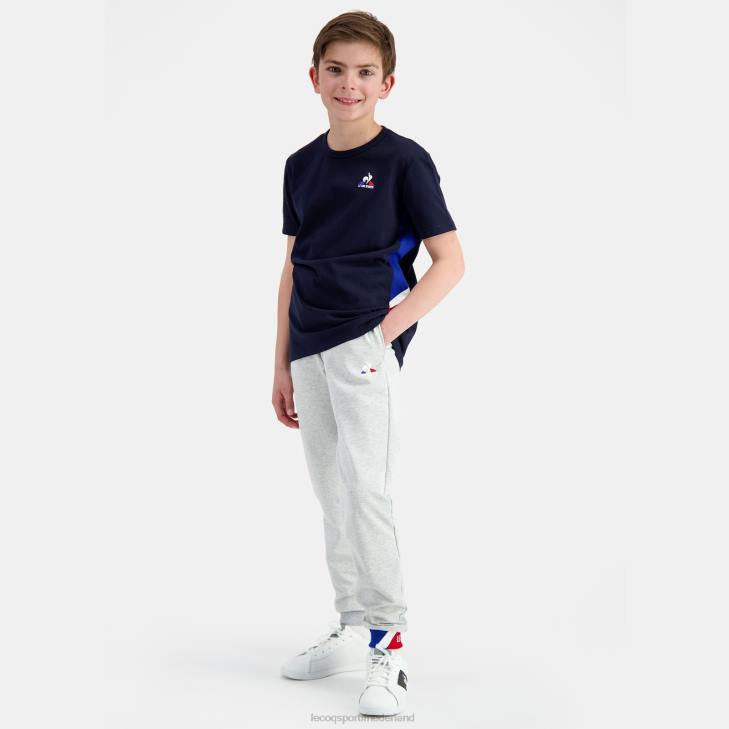 kleding LDBJ403 kinderen Le Coq Sportif broek grijs