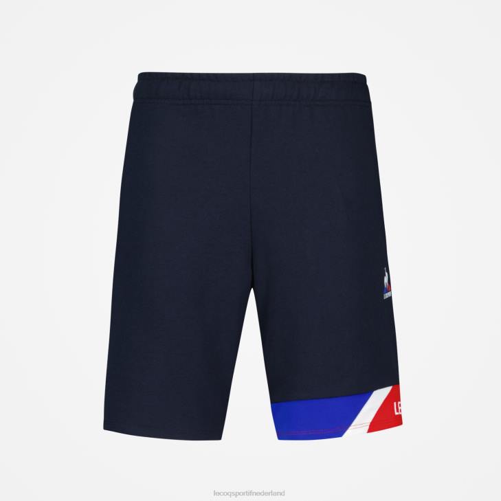 kleding LDBJ407 kinderen Le Coq Sportif korte broek blauw