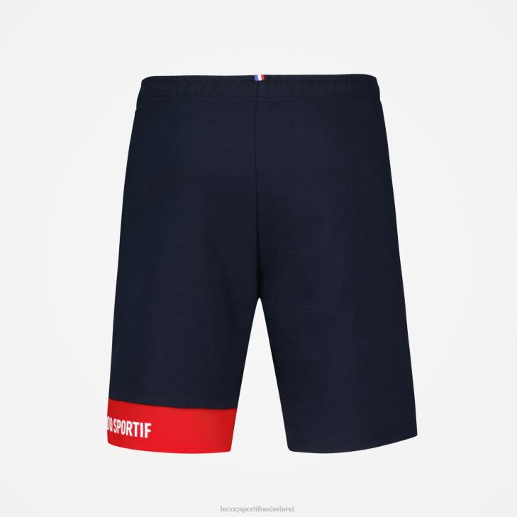 kleding LDBJ407 kinderen Le Coq Sportif korte broek blauw