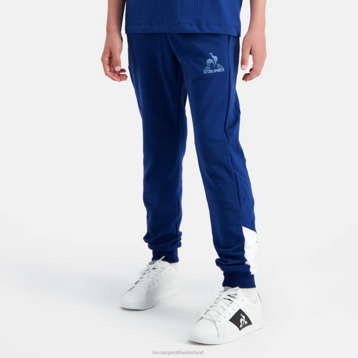 kleding LDBJ412 kinderen Le Coq Sportif broek blauw