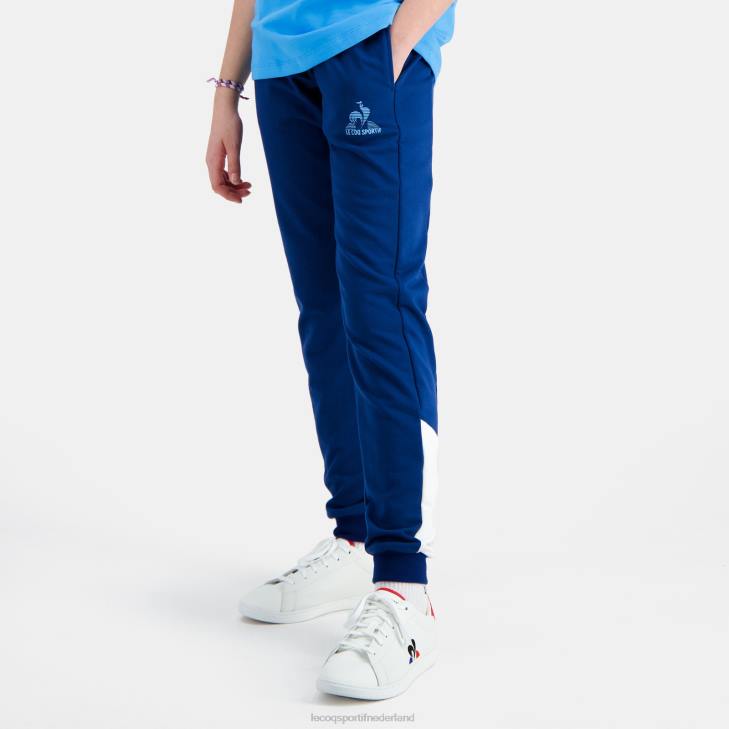 kleding LDBJ412 kinderen Le Coq Sportif broek blauw