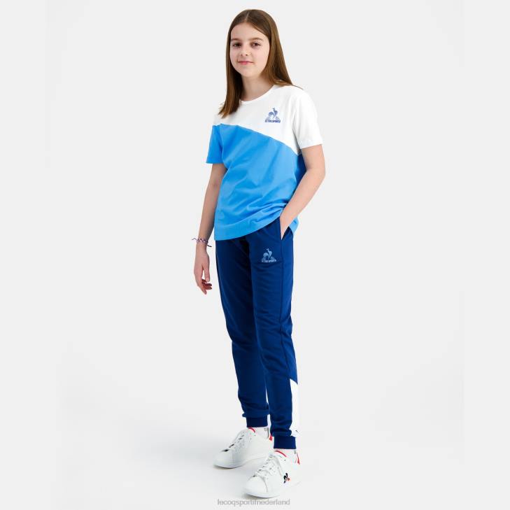 kleding LDBJ412 kinderen Le Coq Sportif broek blauw