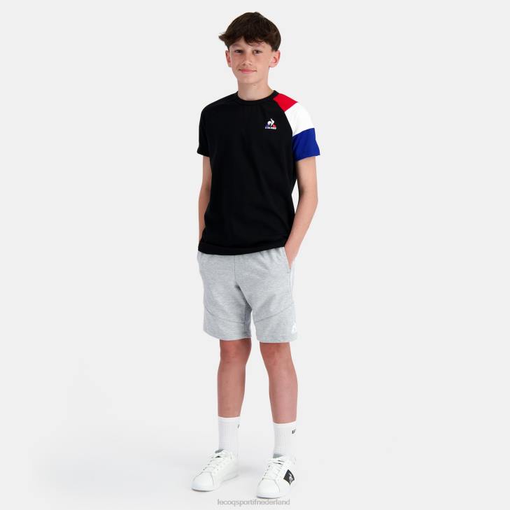 kleding LDBJ414 kinderen Le Coq Sportif korte broek grijs