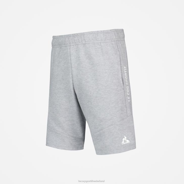 kleding LDBJ414 kinderen Le Coq Sportif korte broek grijs