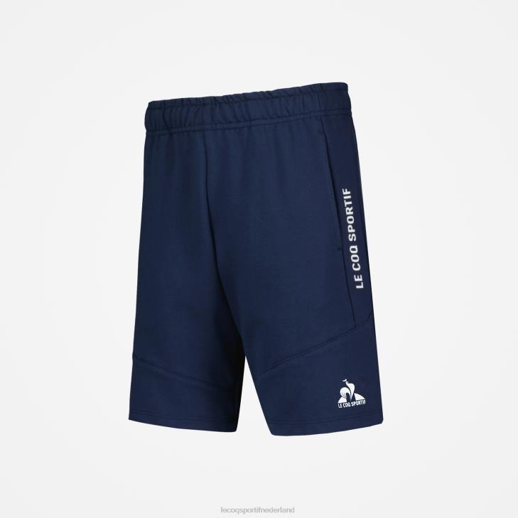kleding LDBJ415 kinderen Le Coq Sportif korte broek blauw