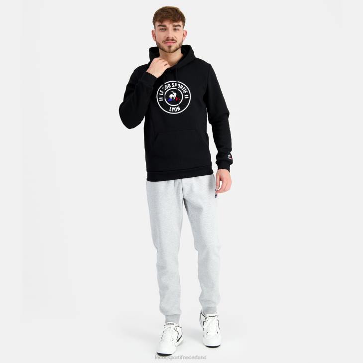 kleding LDBJ43 Heren Le Coq Sportif sweatshirt met capuchon zwart