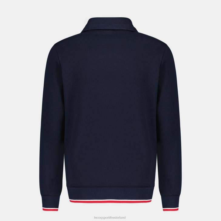 kleding LDBJ431 Heren Le Coq Sportif sweatshirt met rits blauw