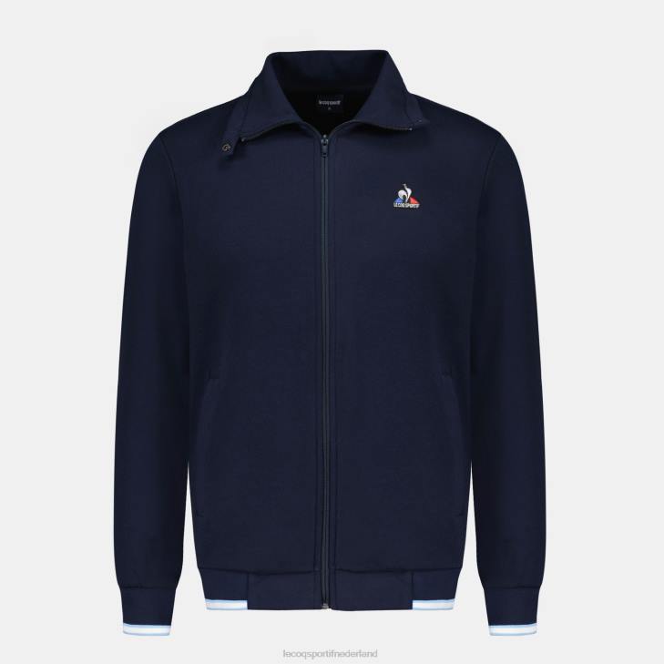kleding LDBJ433 Heren Le Coq Sportif sweatshirt met rits blauw