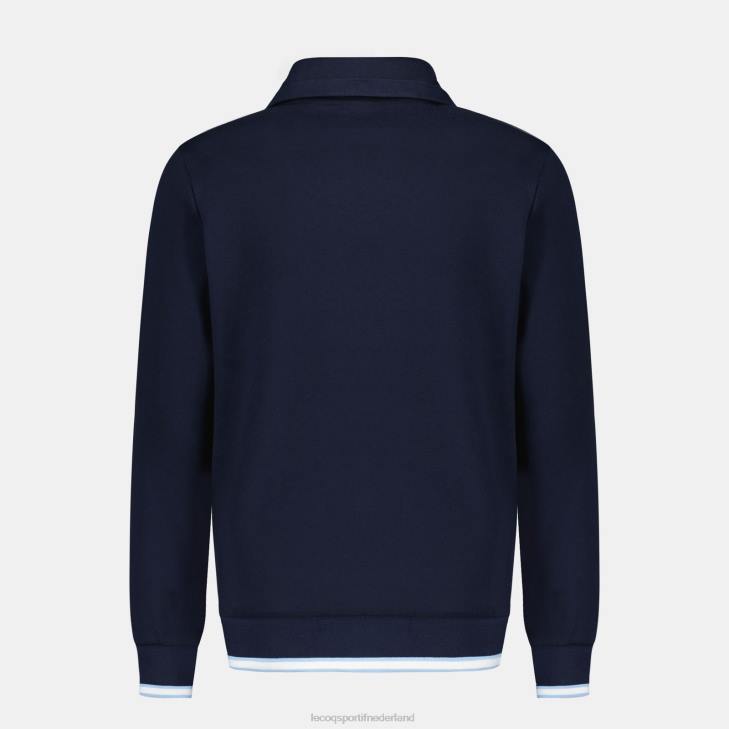 kleding LDBJ433 Heren Le Coq Sportif sweatshirt met rits blauw