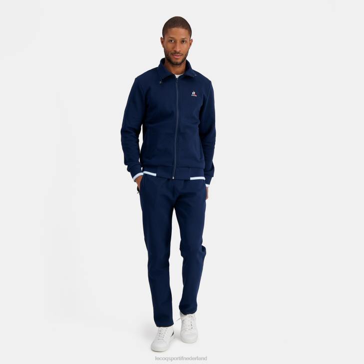 kleding LDBJ433 Heren Le Coq Sportif sweatshirt met rits blauw