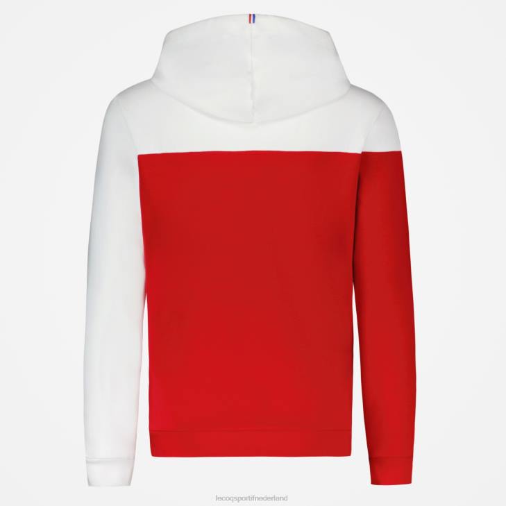 kleding LDBJ435 Heren Le Coq Sportif sweatshirt met capuchon rood