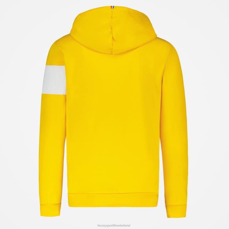 kleding LDBJ438 Heren Le Coq Sportif sweatshirt met capuchon geel