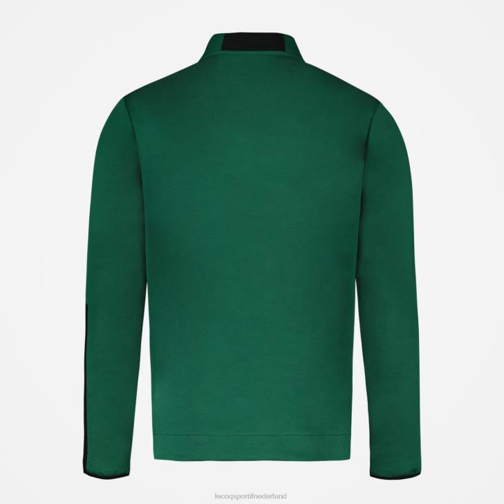 kleding LDBJ439 Heren Le Coq Sportif sweatshirt met rits groen