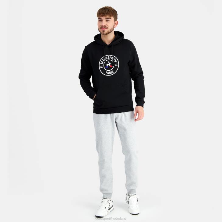 kleding LDBJ44 Heren Le Coq Sportif sweatshirt met capuchon zwart