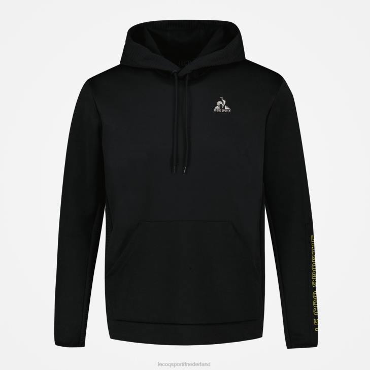 kleding LDBJ440 Heren Le Coq Sportif sweatshirt met capuchon zwart