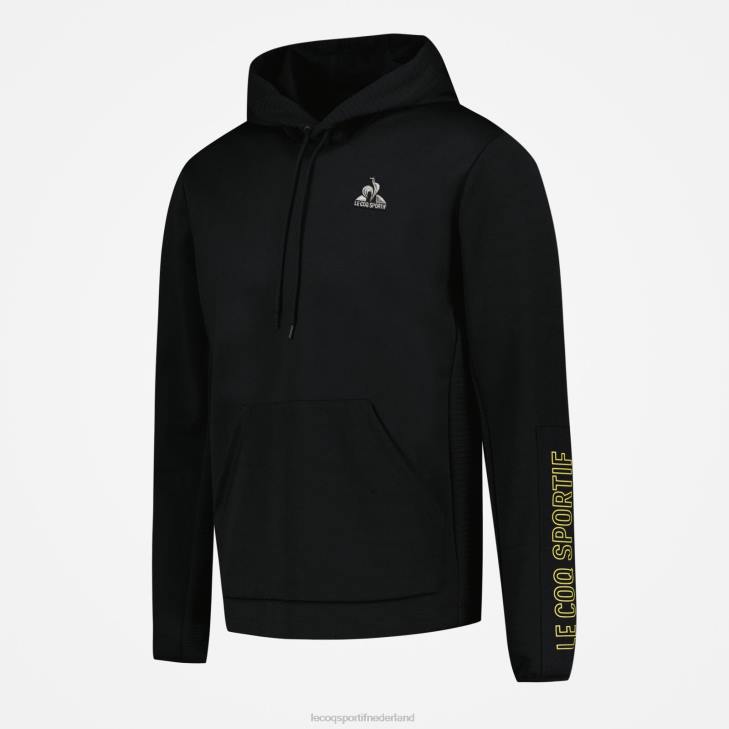 kleding LDBJ440 Heren Le Coq Sportif sweatshirt met capuchon zwart